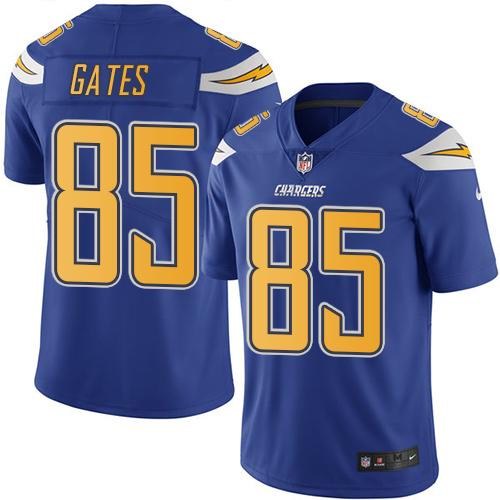 Nike Men & Women & Youth Chargers 85 Antonio Gates Electric Blue Color Color Rush Limited Jersey,We sell and wholesale Nike Men & Women & Youth Chargers 85 Antonio Gates Electric Blue Color Color Rush Limited Jersey on line form chian!